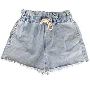 Tilly’s RSQ Denim Cinched Waist Vintage Style Cut Off Shorts Size Medium